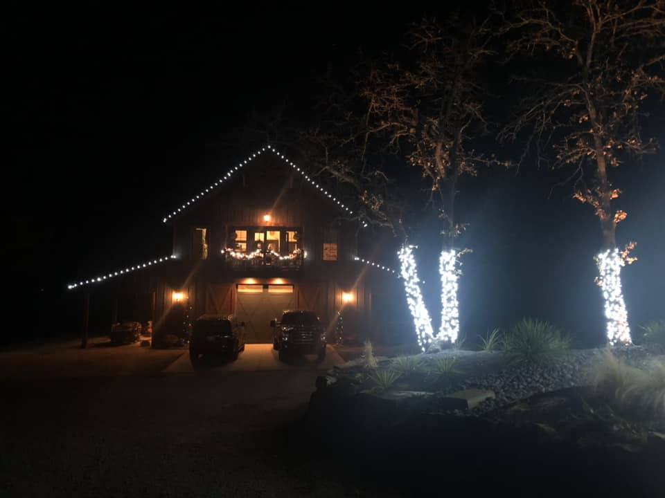 Black Barn view at night