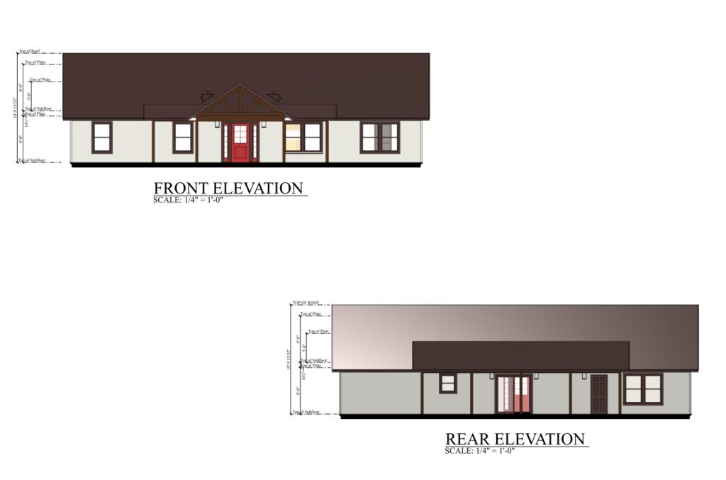 PL-62513 Front & Rear Elevation