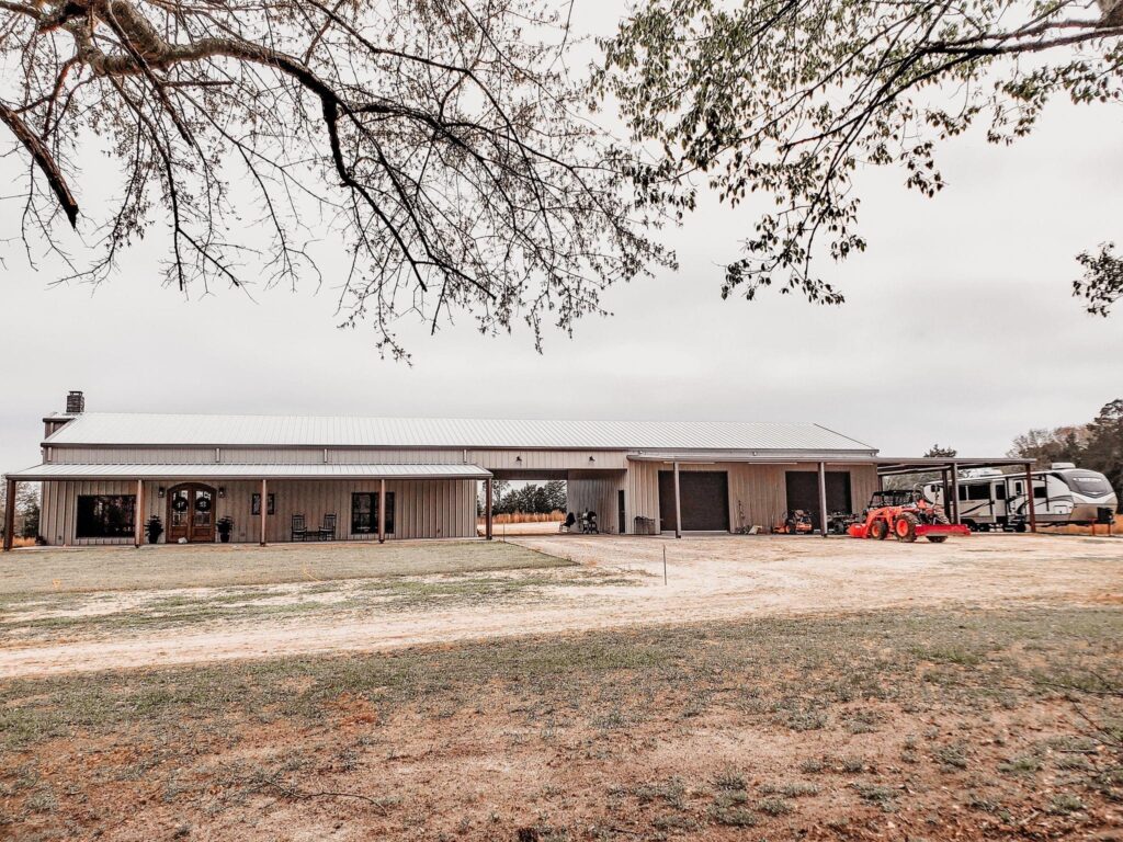 Georgia barndominium exterior 