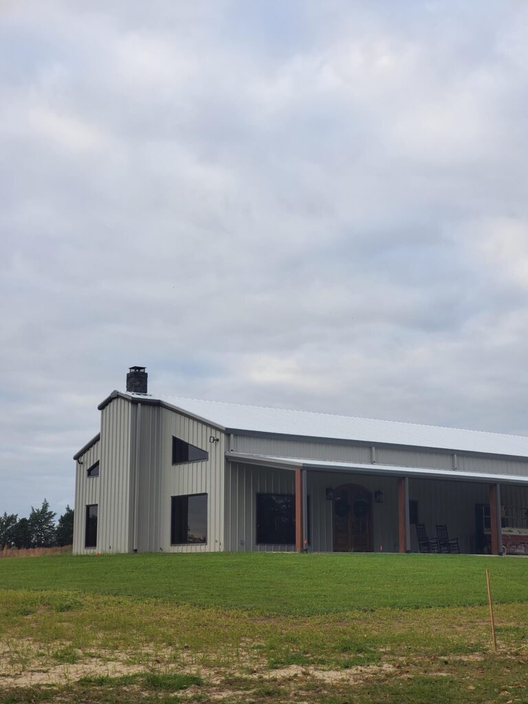 Georgia barndominium exterior 