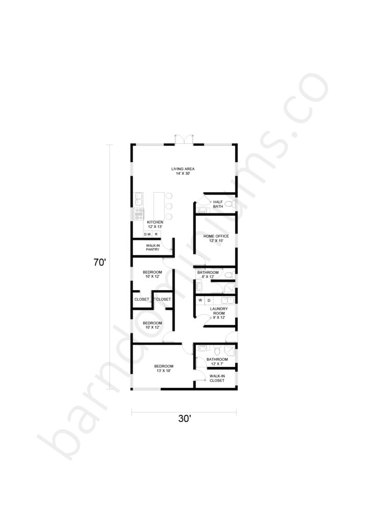 barndominium floor plan