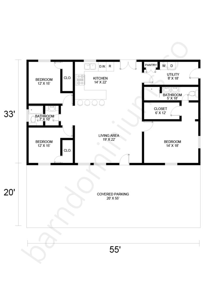 barndominium floor plan