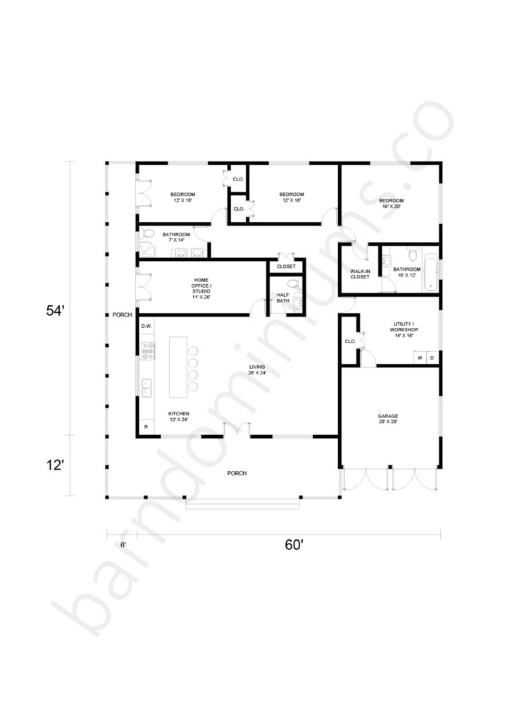 barndominium floor plan