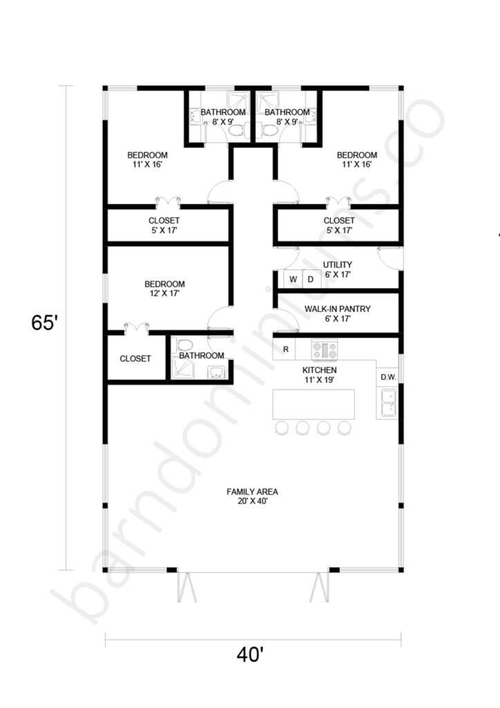 barndominium floor plan