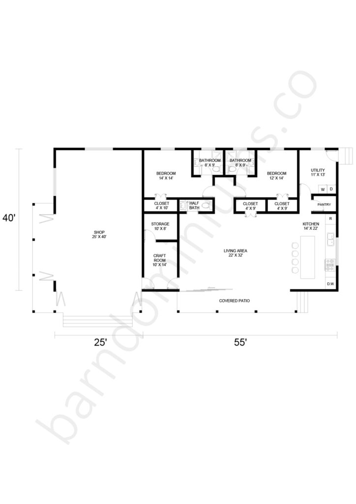 barndominium floor plan