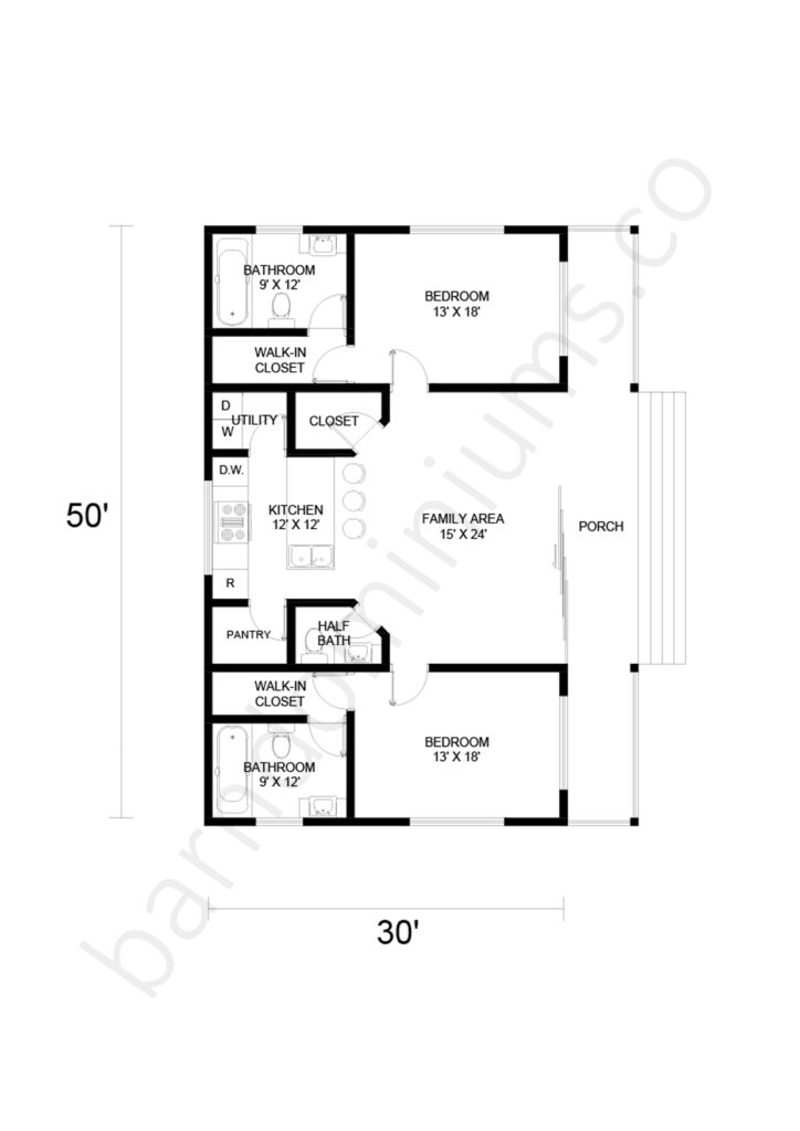 barndominium floor plan