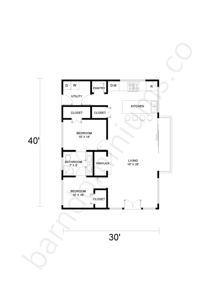 barndominium floor plan