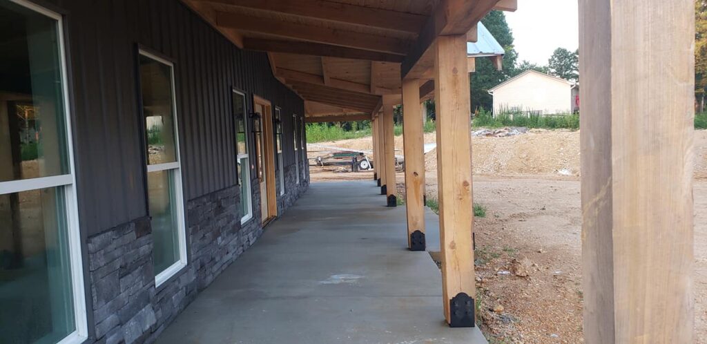 Brandon Carroll's Stunning Home/Shop in Lawrenceburg, Tennessee huge porch