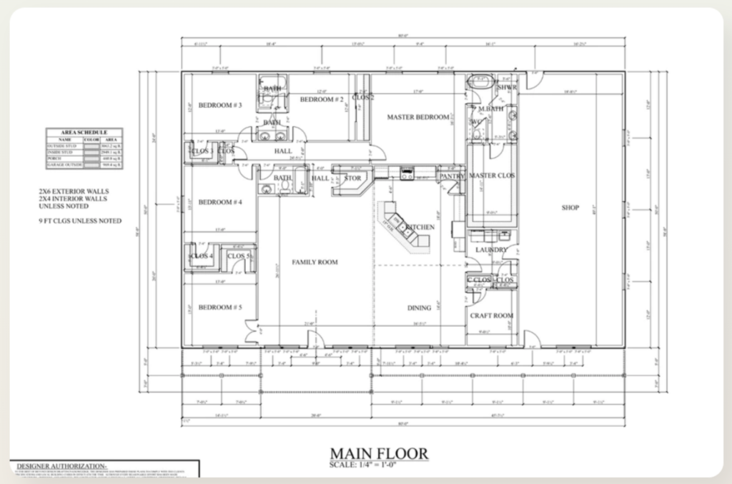 single-story barndominium floor plans