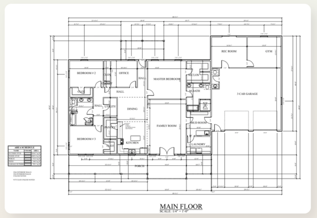 single-story barndominium floor plans