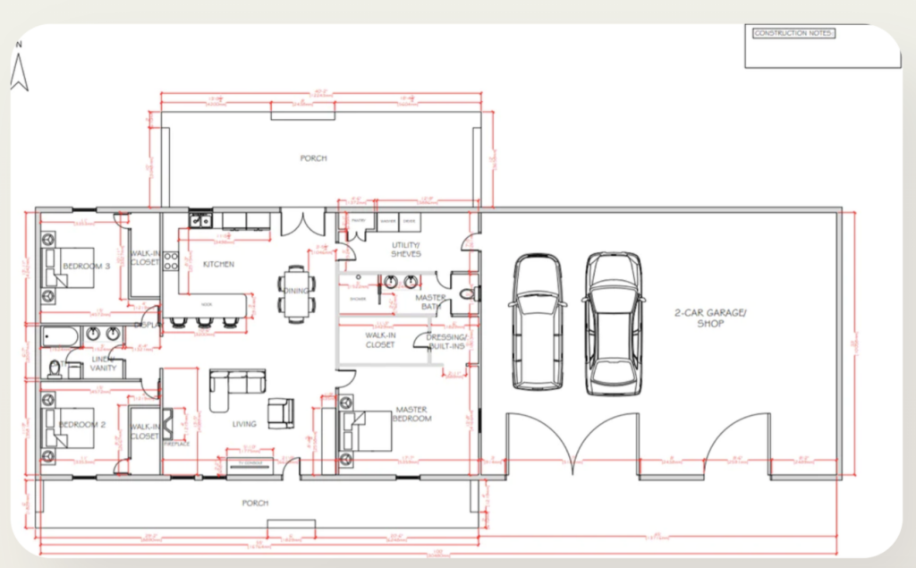 single-story barndominium floor plans