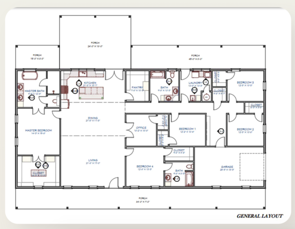 single-story barndominium floor plans