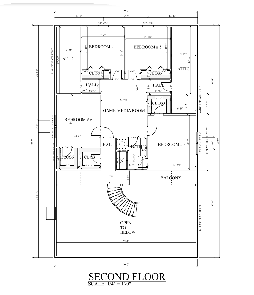 PL-62748 Ainsley Barndominium Second Floor